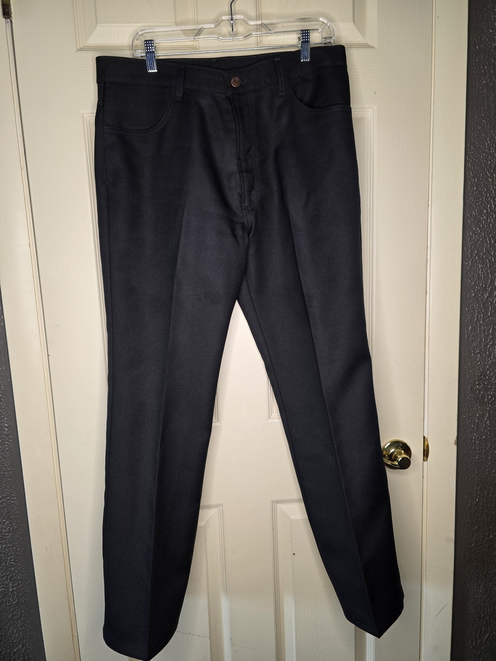 Levi's 517 Vintage Polyester Bootcut Slacks Black 36x30